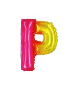 Rainbow Air Fill Letter P Balloon