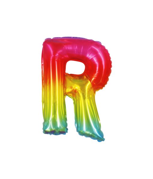 Rainbow Air Fill Letter R Balloon