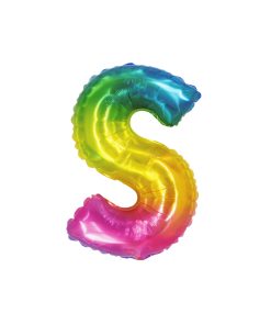 Rainbow Air Fill Letter S Balloon