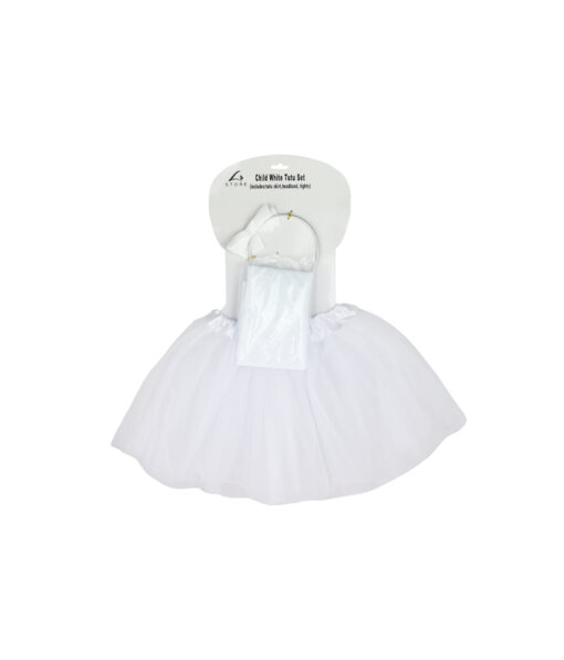 White Kids Tutu Set 3pc