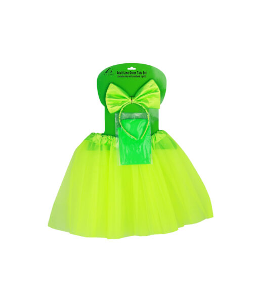 Lime Green Adults Tutu Set 3pc