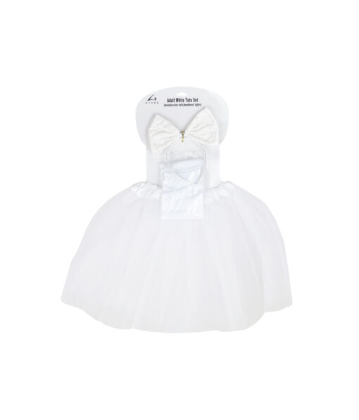 White Adults Tutu Set 3pc