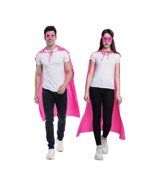 pink cape and mask set unisex