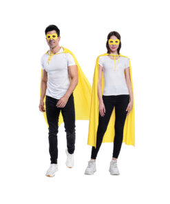 yellow cape and mask set unisex