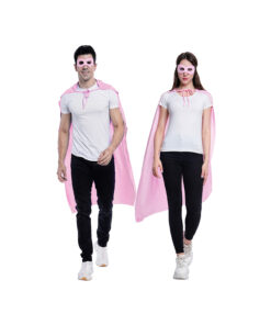 light pink mask and cape set unisex