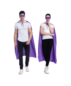 purple cape and mask set unisex