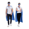 blue mask and cape set unisex
