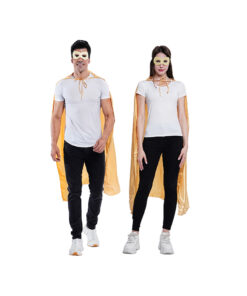 gold mask and cape set unisex