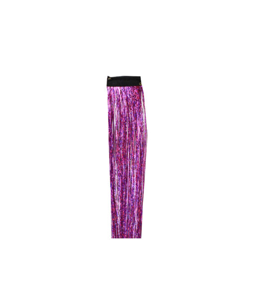 Purple Tinsel Hair Extension Clip 1pc