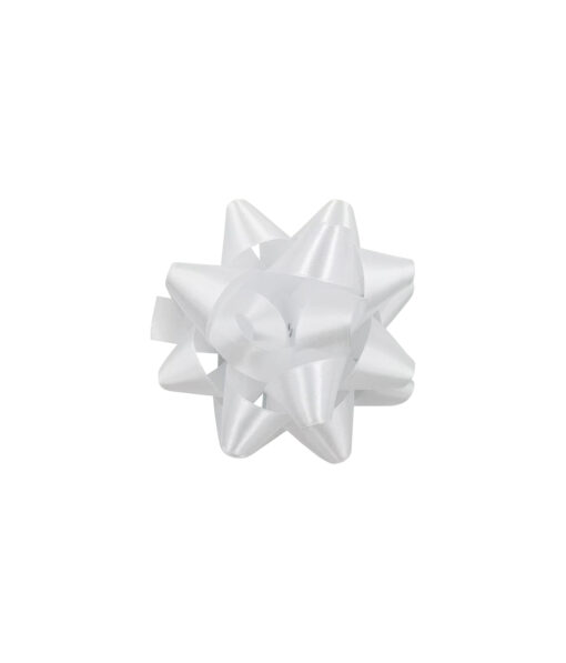 White Satin Gift Bow 15cm 1pc