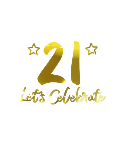 21st Let's Celebrate Banner 1m