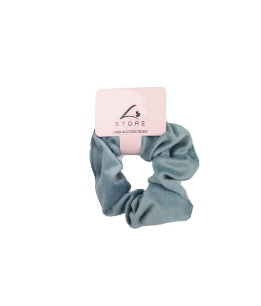 Light Grey Velvet Scrunchie 1pc