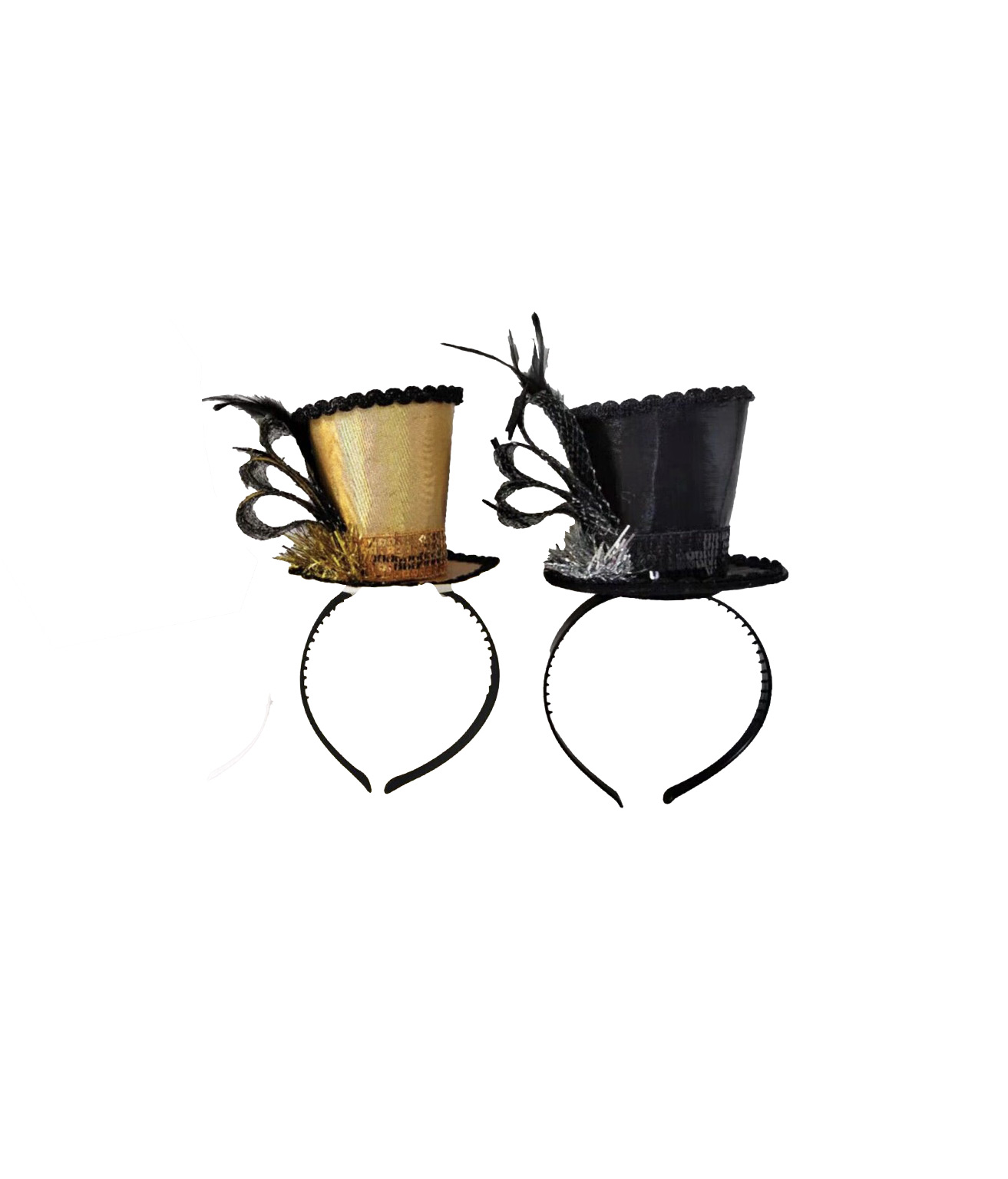 Metallic Top Hat Headband Assorted LookSharpStore