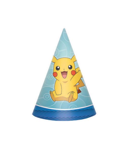 Pokemon Classic Party Cone Hats 8pk