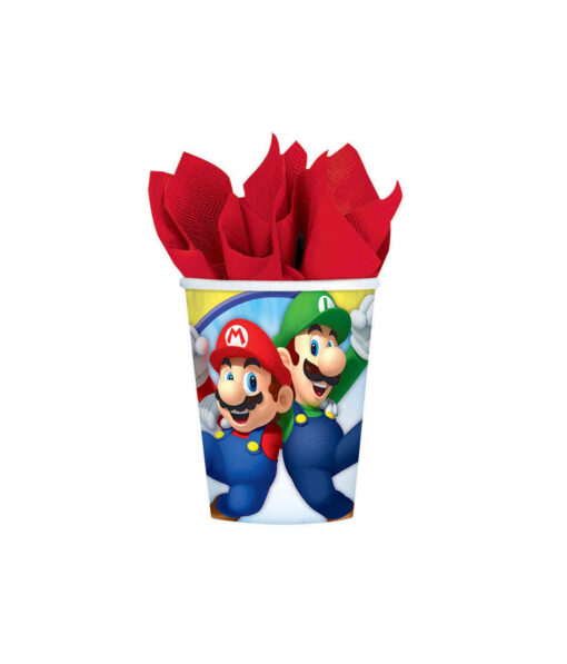 Super Mario Bros Paper Cups 8pk