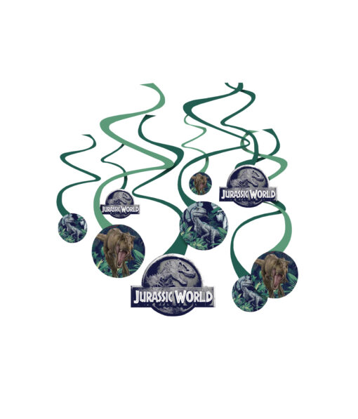 Jurassic Into the Wild 2-D Spiral Decorations