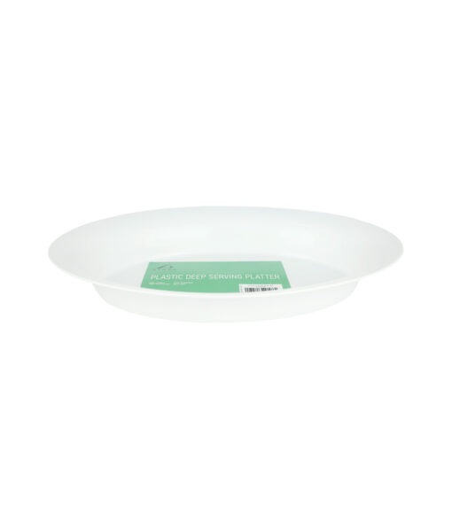 Deep Serving Plastic Platter