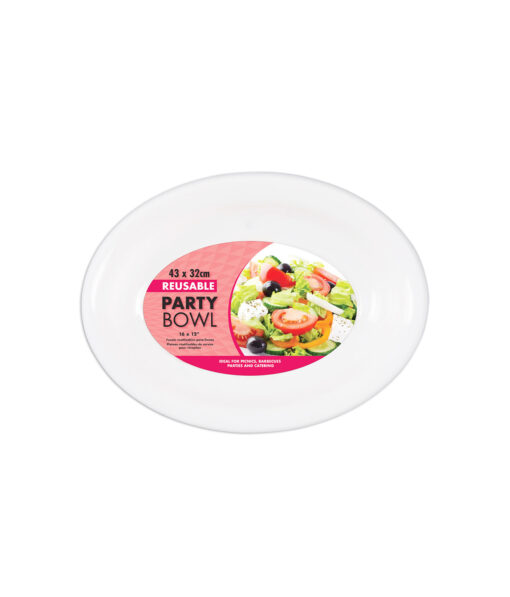 White Party Bowl 43cm