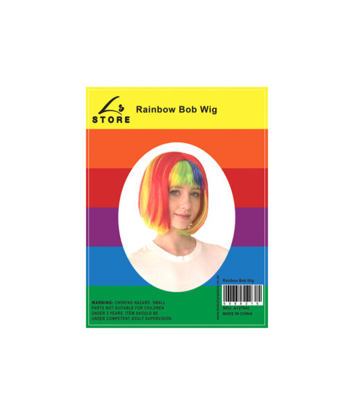 Rainbow Bob Wig