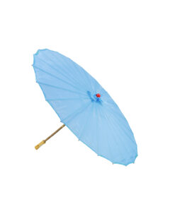 Light Blue Large Fabric Parasol 40cm