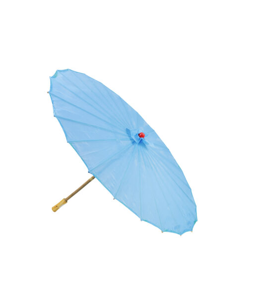 Light Blue Large Fabric Parasol 40cm