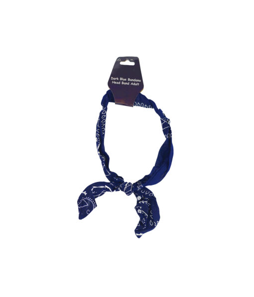 Dark Blue Bandana Headband