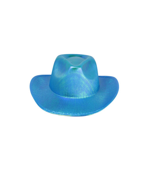 Blue Iridescent Cowboy Hat