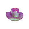 Hot Pink Iridescent Cowboy Hat