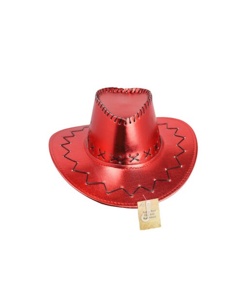 Red Metallic Cowboy Hat