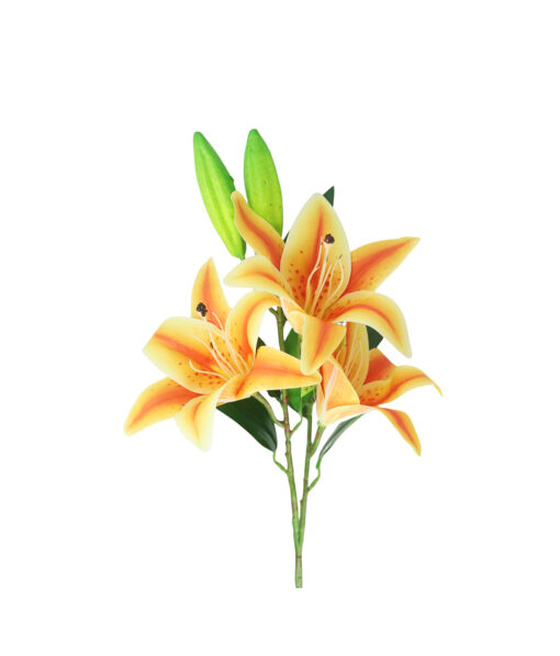 Orange Big Lily 3 Head 82cm