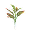 Red Striped Evergreen Leaf 9 Head 36cm