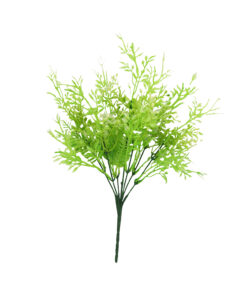 Light Green Plastic Leaves 7 Branches 40cm