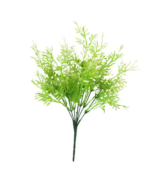 Light Green Plastic Leaves 7 Branches 40cm