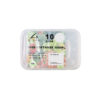 Clear PP Plastic Rectangular Food Container 10pc 1000ml