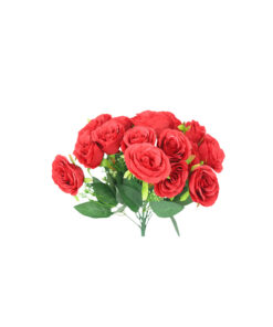 Red Rose Bush 18 Head 47cm