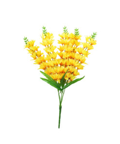 Yellow Orchid Flower 5 Branch 67cm