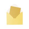 Gold Small Pearlised Cards & Envelopes Set 12pc