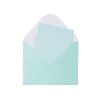 Light Blue Small Pearlised Cards & Envelopes Set 12pc