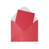 Red Small Pearlised Cards & Envelopes Set 12pc
