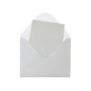 Silver Small Pearlised Cards & Envelopes Set 12pc