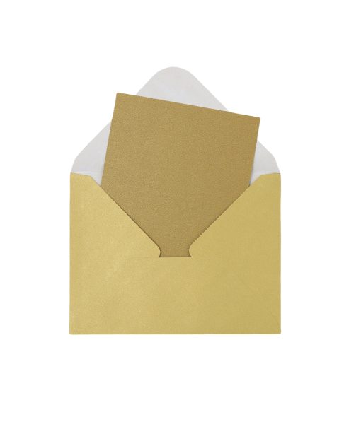 Kraft Brown Pearlised Cards & Envelopes Set 12pc