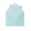Light Blue Pearlised Cards & Envelopes Set 12pc
