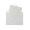 Silver Pearlised Cards & Envelopes Set 12pc