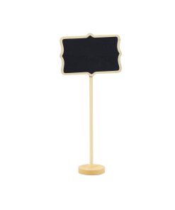 Chalkboard With Round Stand 12pc 8.5x17.5cm