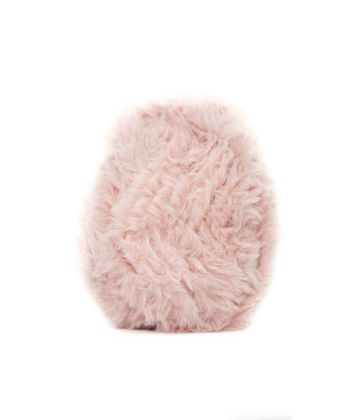 Pink Faux Fur Polyester Knitting Yarn