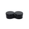 Black Round Craft Tin Box 2pc 7.5cm