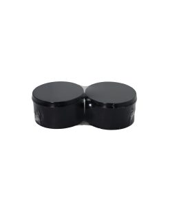 Black Round Craft Tin Box 2pc 7.5cm