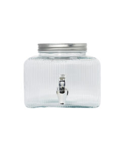 1 Tap Ribbed Dispenser With Lid 3700ml