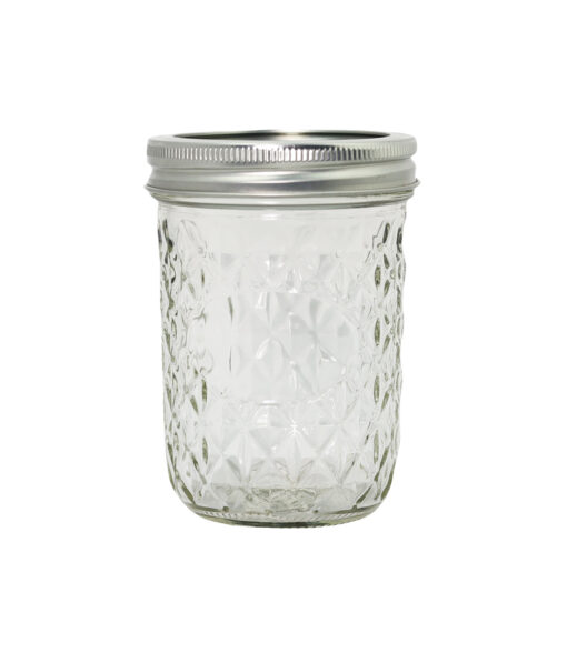 Glass Mason Jar With Metal Split Lid + Chalkboard 16oz