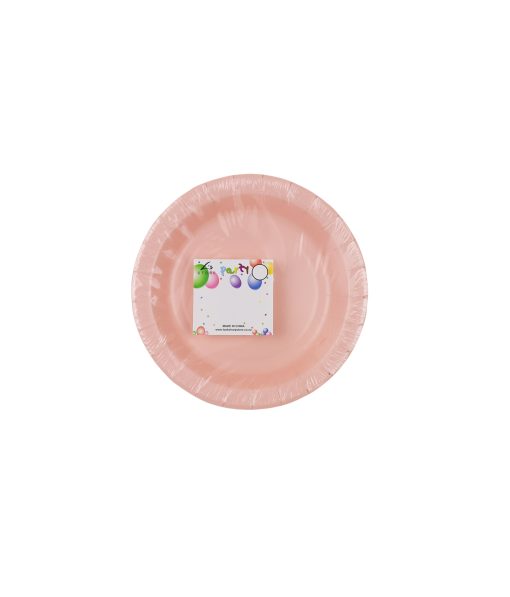 Baby Pink Paper Plates 100pk 7in